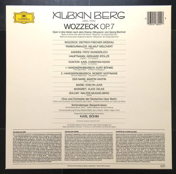 Alban Berg - Die Verlegten Werke - Published Works - Œevres Publiees