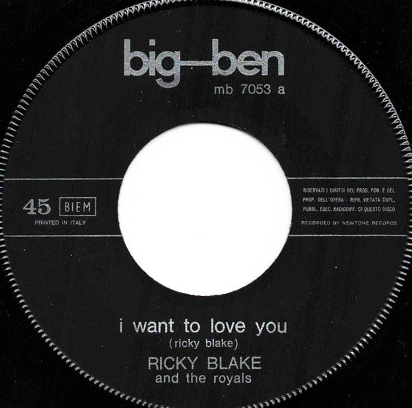 Ricky Blake And The Royals -I Want To Love You (Ti Amerò) / Opera Twist