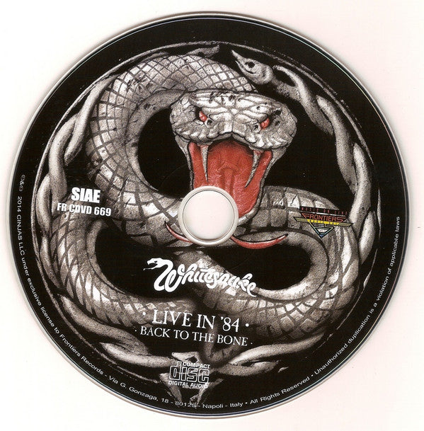 Whitesnake -Live In '84: Back To The Bone