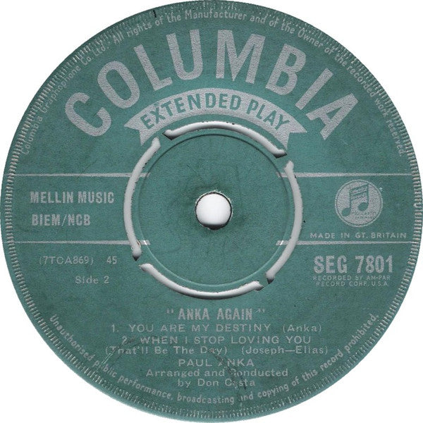 Paul Anka -Anka Again