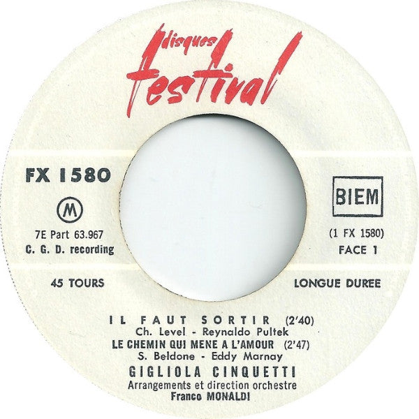 Gigliola Cinquetti -Il Faut Sortir