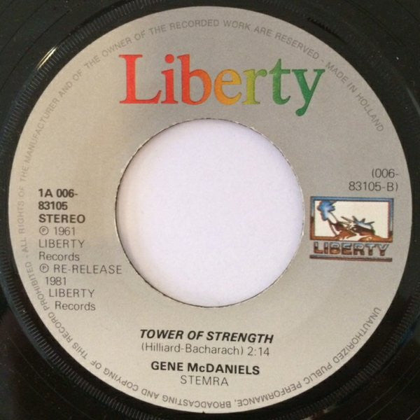 Gene McDaniels* -A Hundred Pounds Of Clay / Tower Of Strength
