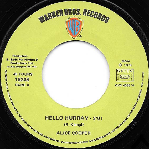 Alice Cooper -Hello Hurray