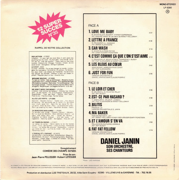 Daniel Janin, Son Orchestre Et Ses Chanteurs* -12 Super Succès N°35