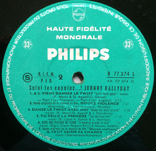 Johnny Hallyday -Salut Les Copains !