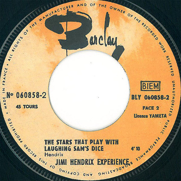 Jimi Hendrix Experience* -Burning Of The Midnight Lamp