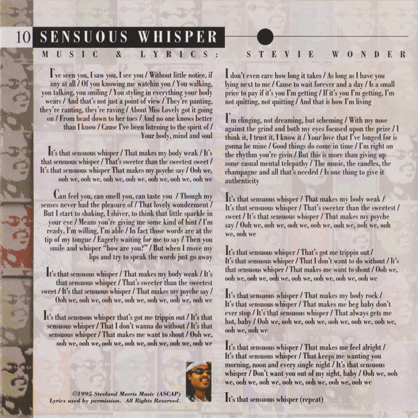 Stevie Wonder -Conversation Peace