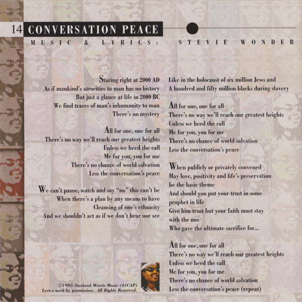 Stevie Wonder -Conversation Peace