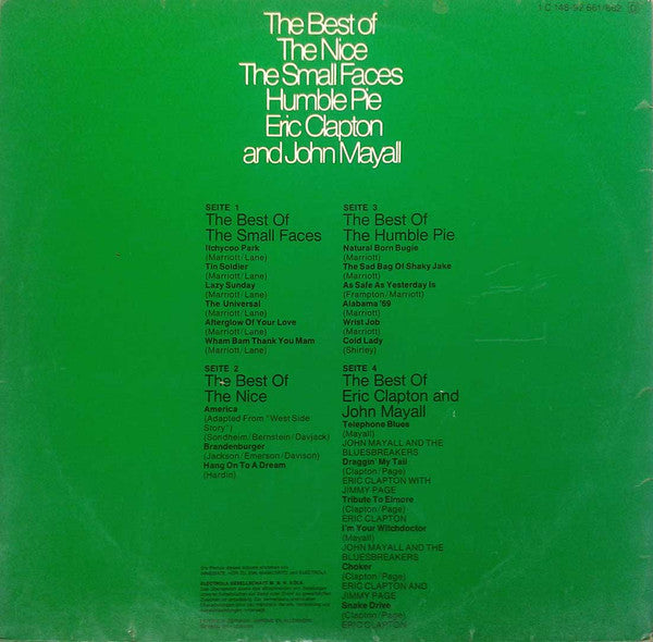 Various -The Best Of The Nice, The Small Faces, Humble Pie, Eric Clapton And John Mayall