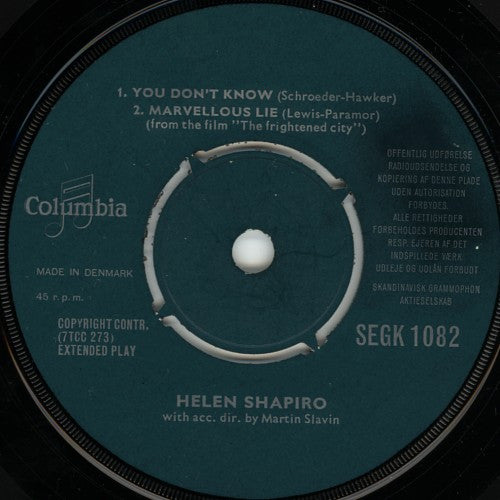 Helen Shapiro -Don't Treat Me Like A Child