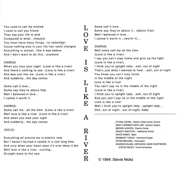 Stevie Nicks -Street Angel