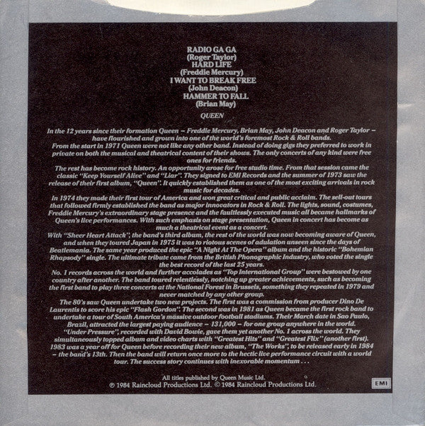 Queen -Excerpts From Their New Album "The Works"