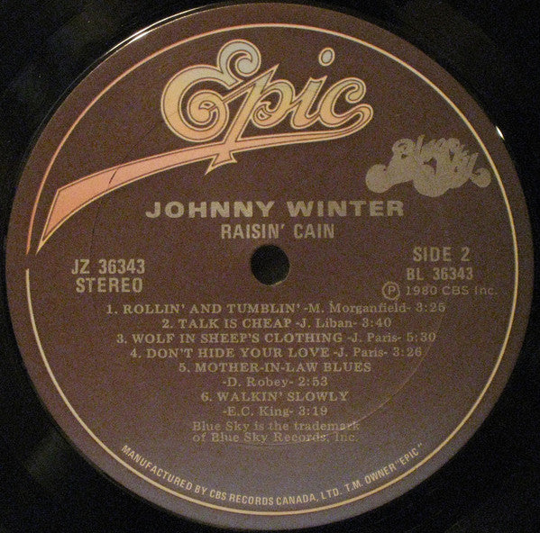 Johnny Winter -Raisin' Cain