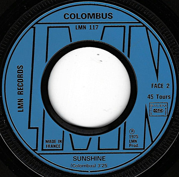 Colombus -Milky Ways / Sunshine