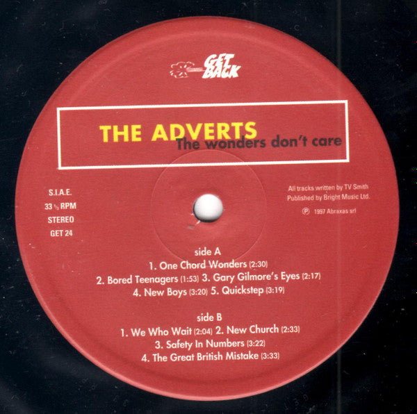 The Adverts -The Wonders Don't Care (The Complete Radio Recordings)