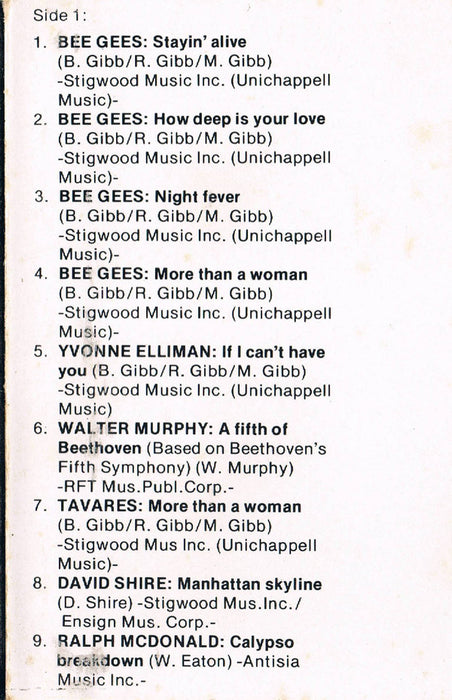 Various - Saturday Night Fever (The Original Movie Sound Track)