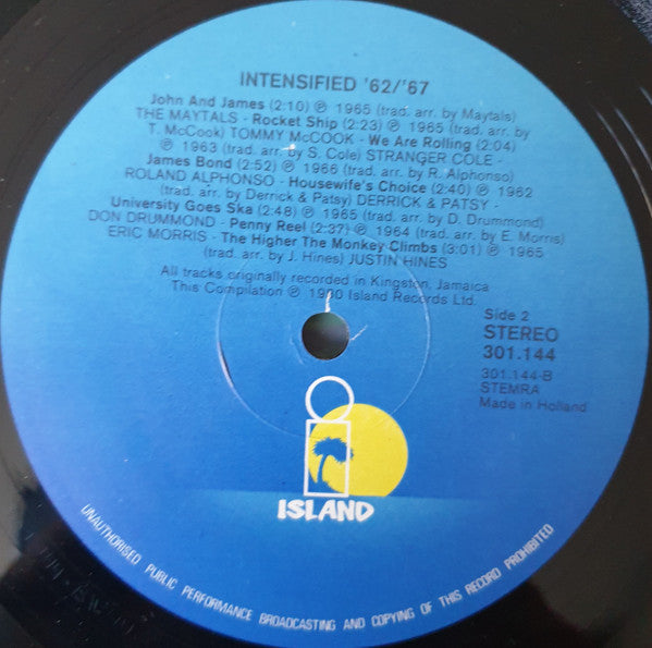 Various -Intensified! Original Ska 1962-1967 Vol. 1 & 2