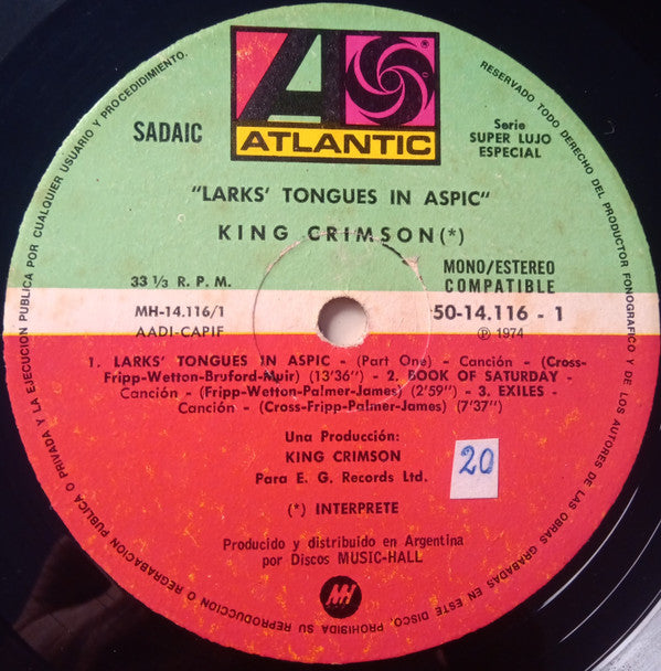 King Crimson -Larks' Tongues In Aspic