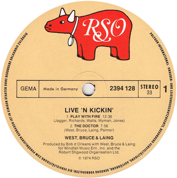 West, Bruce & Laing -Live 'N' Kickin'