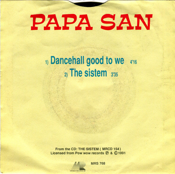 Papa San - Dancehall Good To We