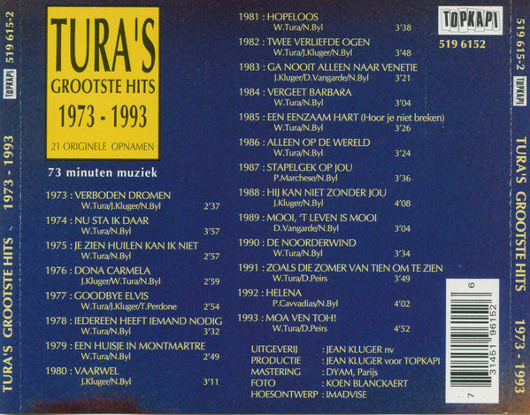 Tura* -Tura's Grootste Hits 1973 - 1993