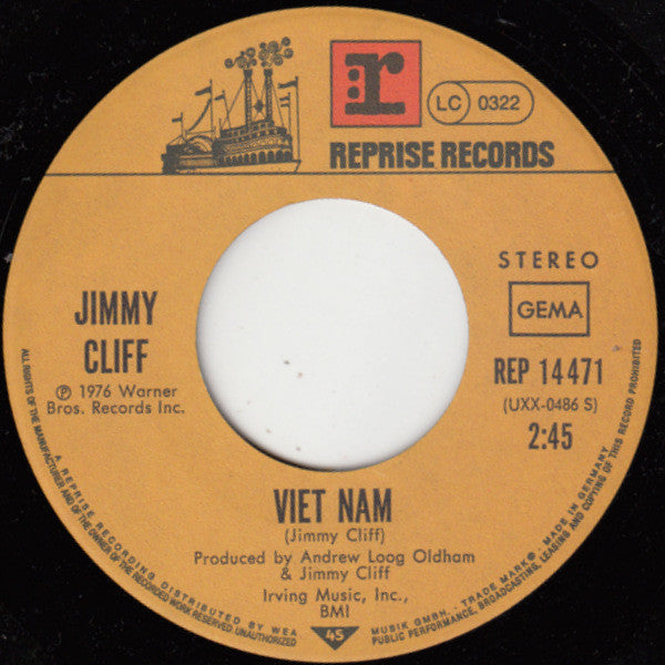 Jimmy Cliff -Viet Nam / The Harder They Come