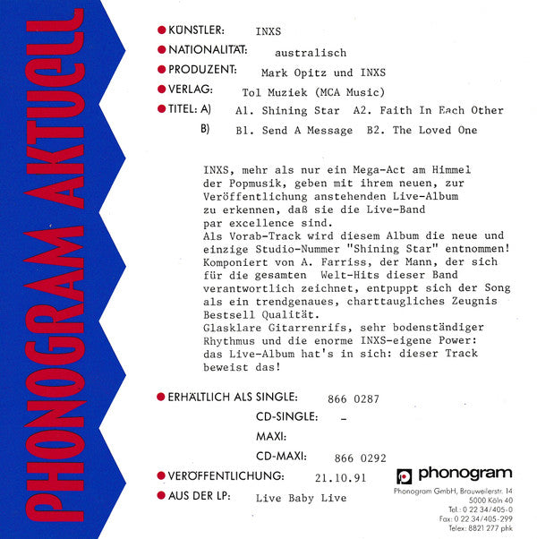 INXS -Shining Star
