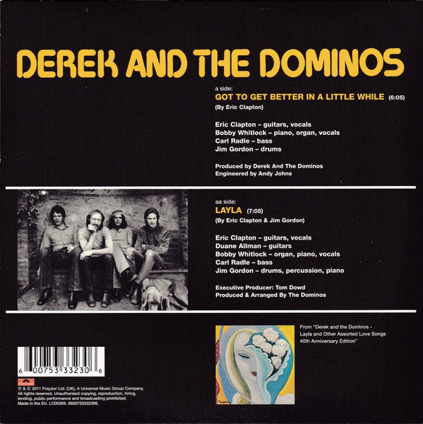 Derek And The Dominos* -Got To Get Better In A Little While / Layla