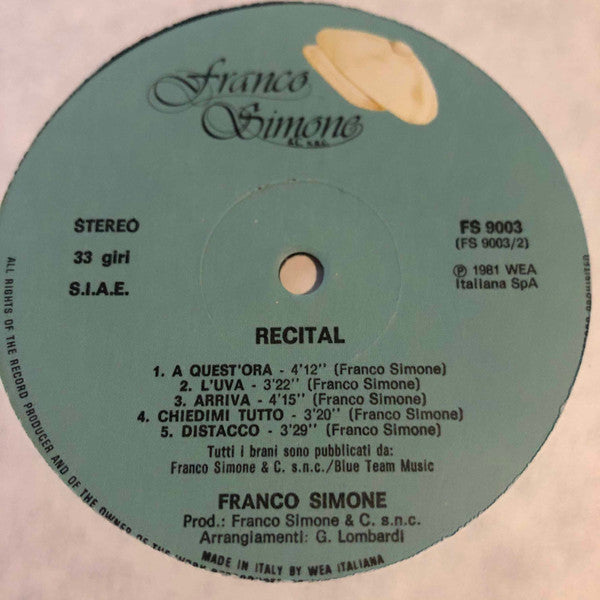 Franco Simone -Recital
