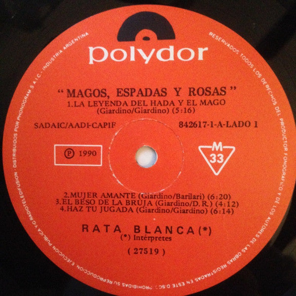 Rata Blanca -Magos, Espadas Y Rosas