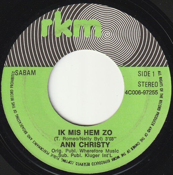Ann Christy -Ik Mis Hem Zo