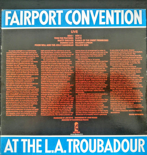 Fairport Convention -Live At The L.A. Troubadour