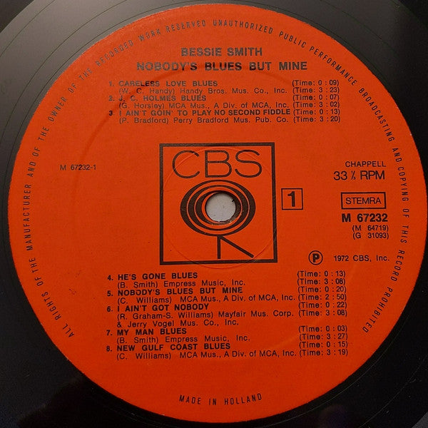 Bessie Smith -Nobody's Blues But Mine