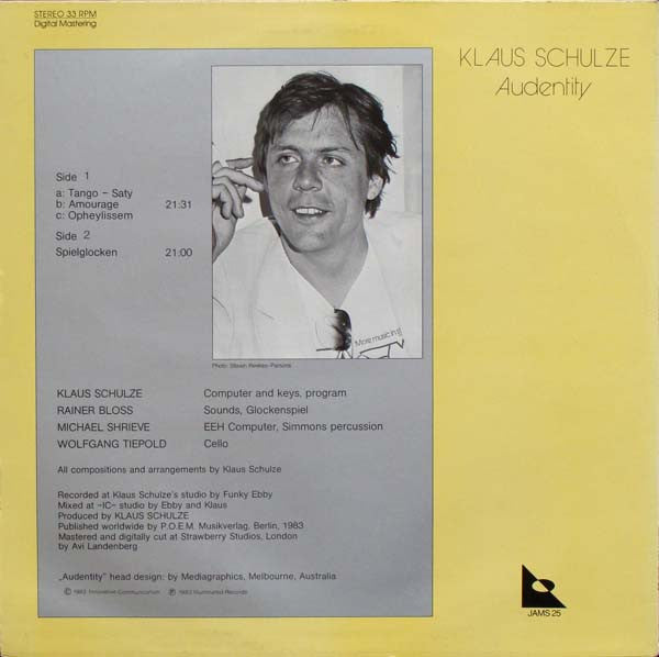 Klaus Schulze -Audentity