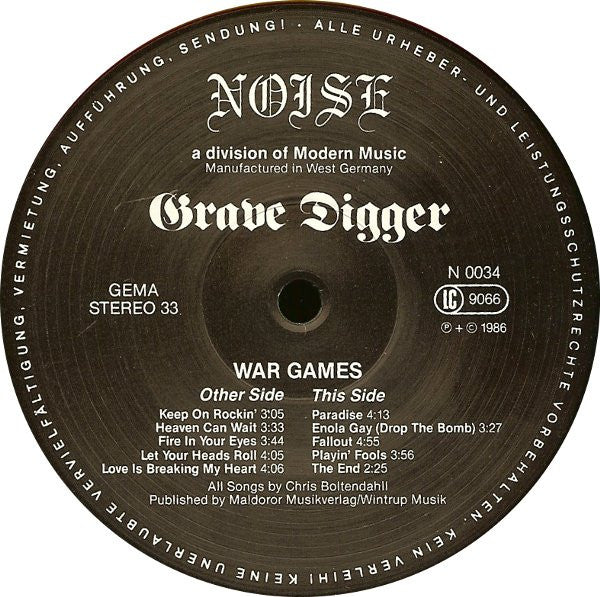 Grave Digger (2) -War Games