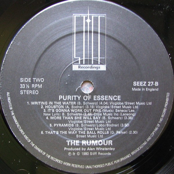 The Rumour - Purity Of Essence