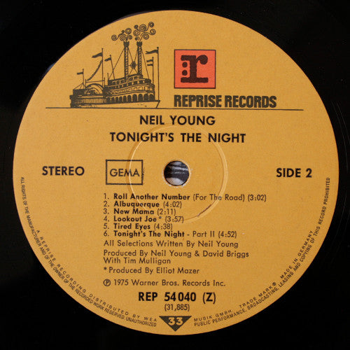 Neil Young -Tonight's The Night