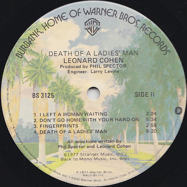 Leonard Cohen -Death Of A Ladies' Man
