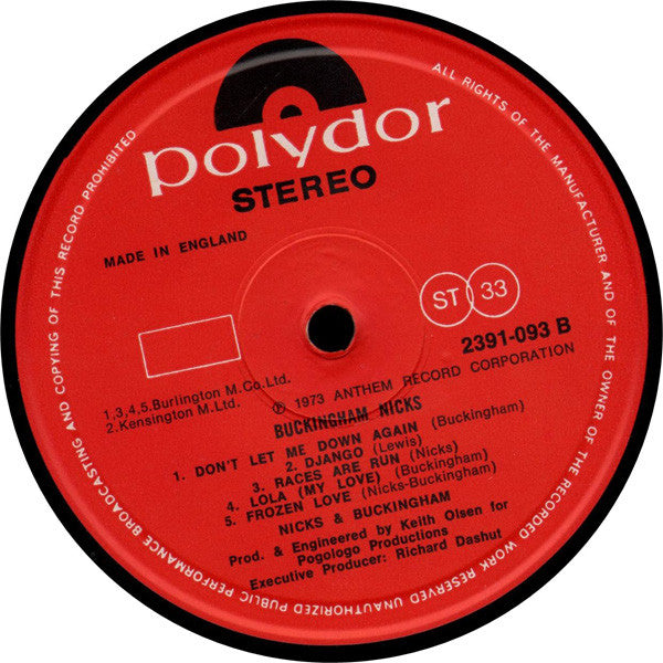 Buckingham Nicks -Buckingham Nicks