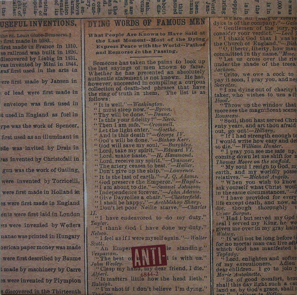 Tom Waits -Orphans: Brawlers, Bawlers & Bastards