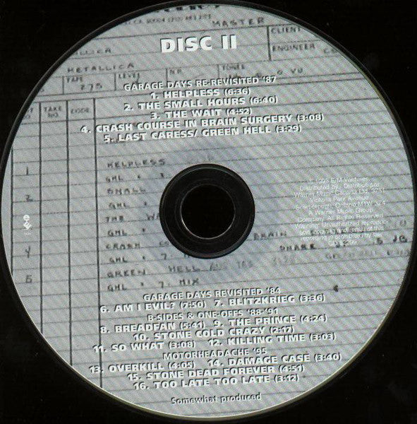 Metallica -Garage Inc.