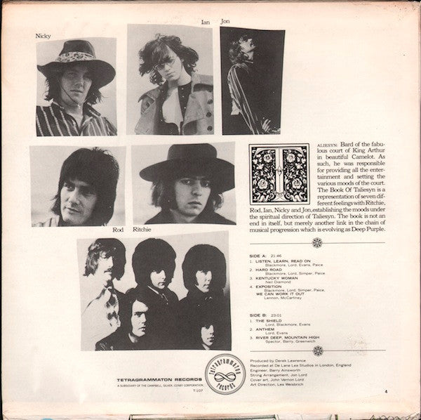 Deep Purple -The Book Of Taliesyn