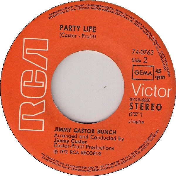 The Jimmy Castor Bunch -Luther The Anthropoid (Ape Man)