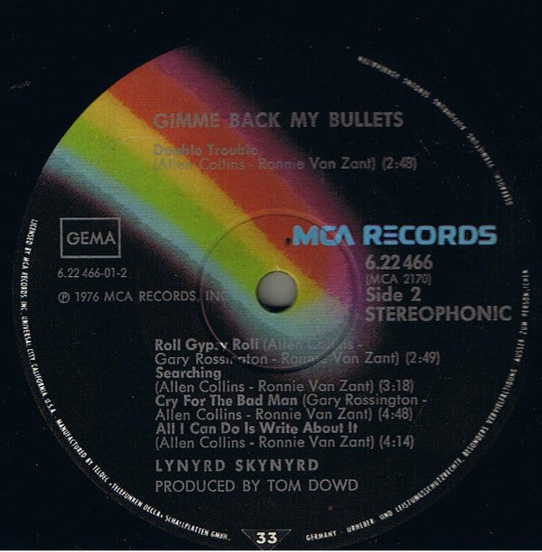 Lynyrd Skynyrd -Gimme Back My Bullets