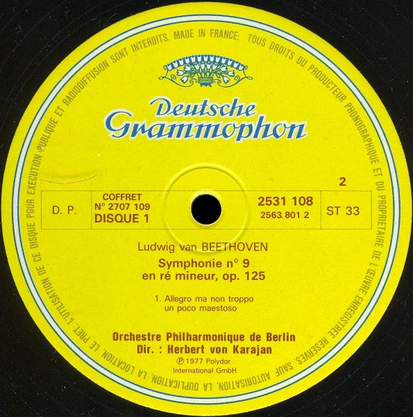 Ludwig van Beethoven / Herbert von Karajan, Orchestre Philharmonique De Berlin* -Symphonie No. 8 En Fa Majeur, Op. 93 - Symphonie No. 9 En Ré Mineur, Op. 125