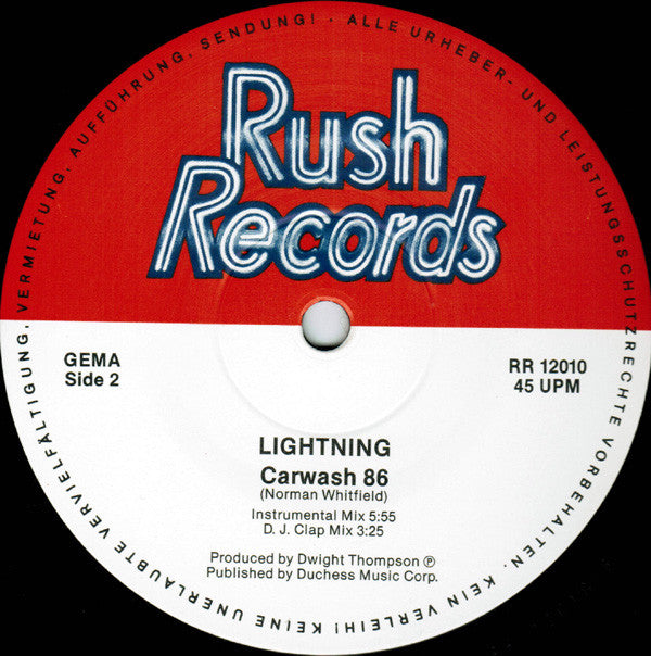Lightning (5) -Car Wash '86