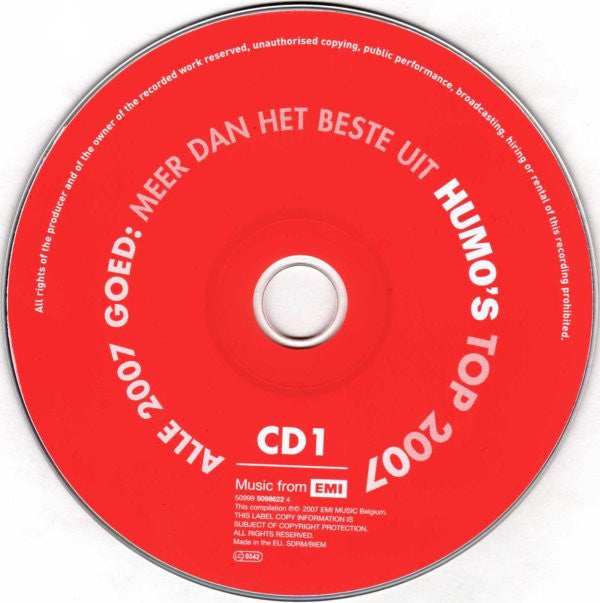 Various -Alle 2007 Goed: Meer Dan Het Beste Uit Humo's Top 2007