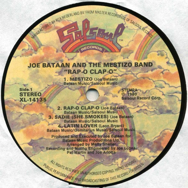 Joe Bataan And The Mestizo Band -Rap-O Clap-O