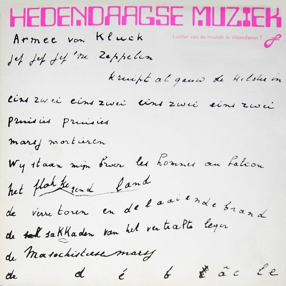 Various -Luister Van De Muziek In Vlaanderen 7 - Hedendaagse Muziek