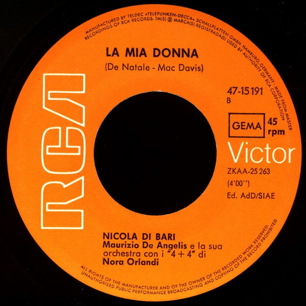 Nicola Di Bari -Vagabondo / La Mia Donna